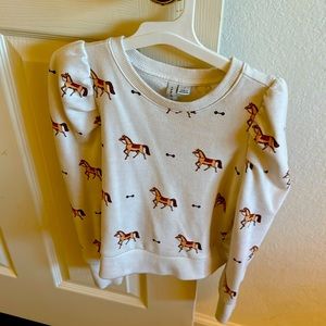 Janie and Jack adorable horse sweater